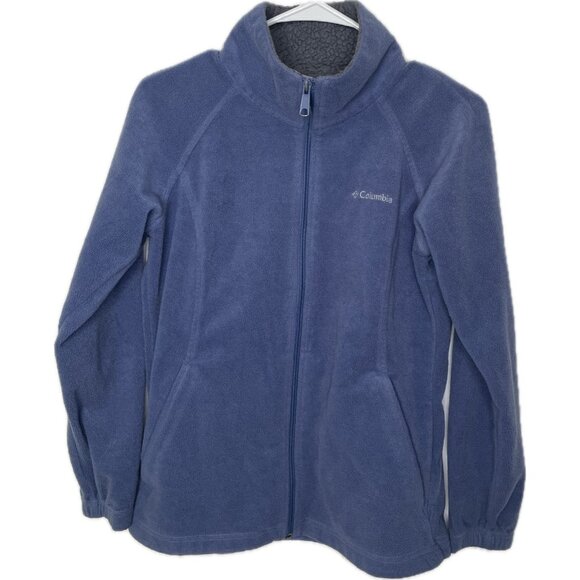 Plus Size Columbia Benton Springs Hooded Fleece Jacket Color: Everblue Size: 2X